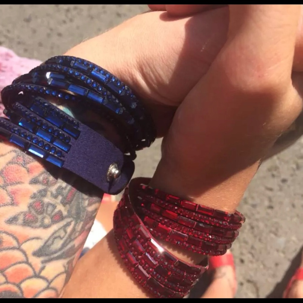 Rhinestone Wrap Choker Bracelet - Picture 3 of 8